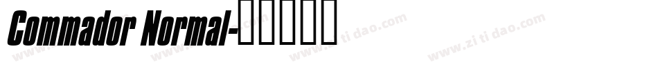Commador Normal字体转换